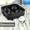Nutrichef Home Kitchen Ice Ball Mold - Circle Ice Cube Ball Maker Freezer Tray NC4IBS